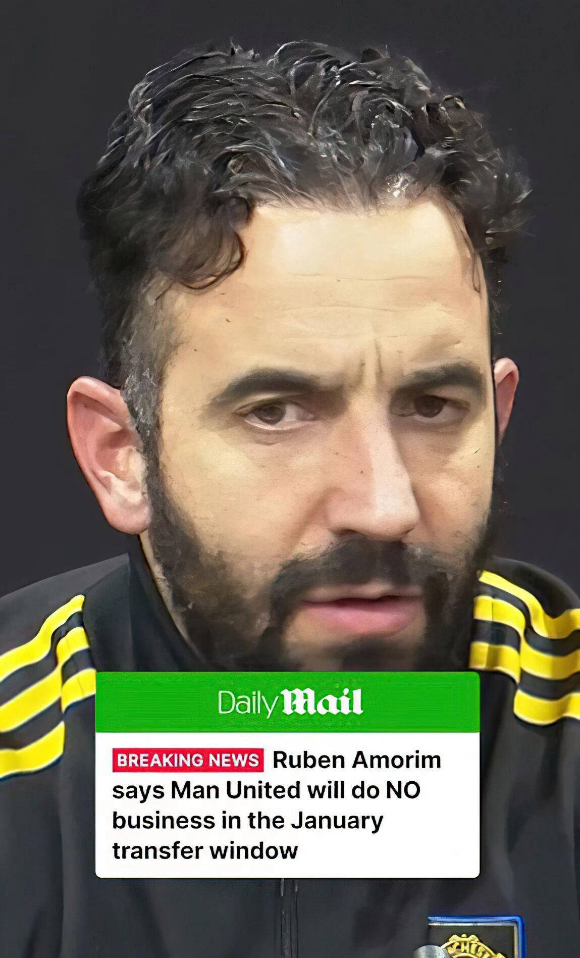 曼联冬窗或压哨补中场，拉爵坚信阵容足够挺进欧冠，继续力挺阿莫林